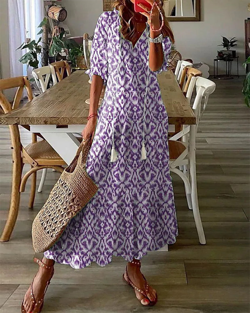 Blanche – Robe Bohème Maxi Avec Une Allure Ibiza En Coton Aérien