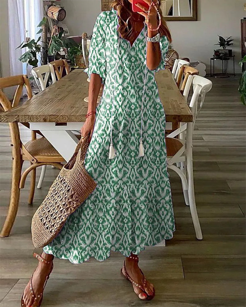 Blanche – Robe Bohème Maxi Avec Une Allure Ibiza En Coton Aérien