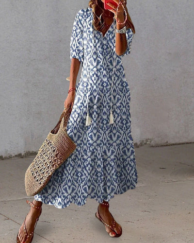 Blanche – Robe Bohème Maxi Avec Une Allure Ibiza En Coton Aérien