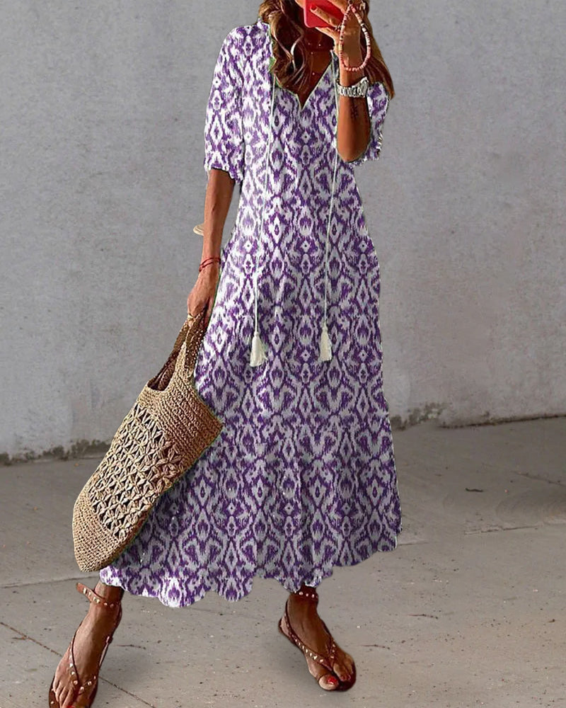 Blanche – Robe Bohème Maxi Avec Une Allure Ibiza En Coton Aérien