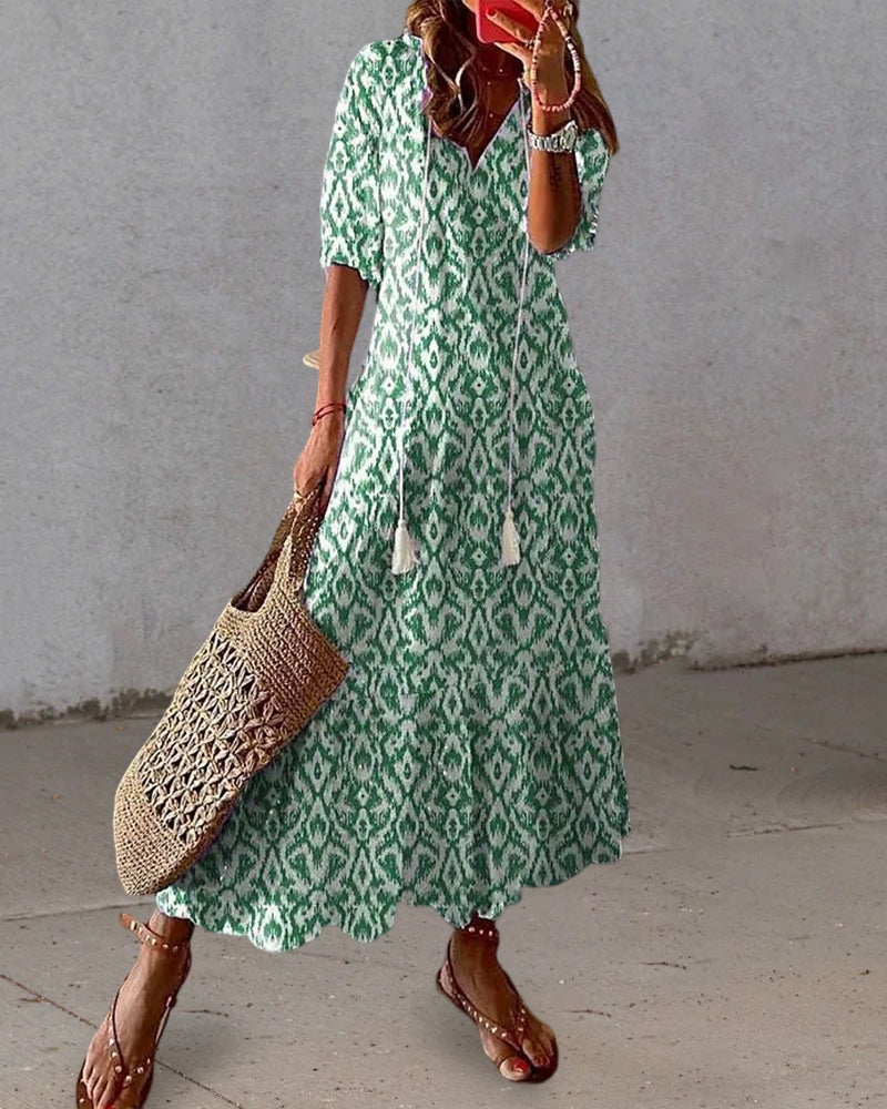 Blanche – Robe Bohème Maxi Avec Une Allure Ibiza En Coton Aérien