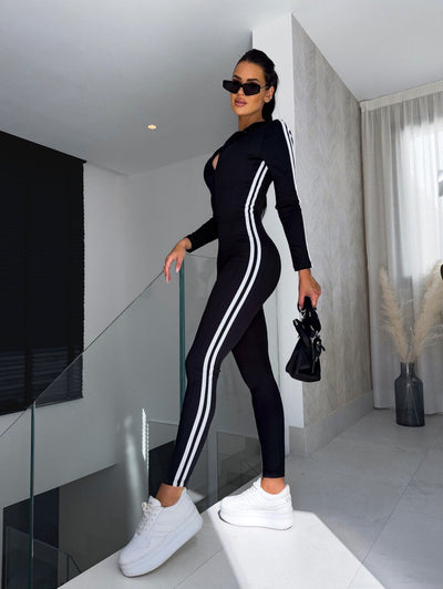 Kylie - Combinaison Femme - Ajustée Et Sportive - Noir - Femmes