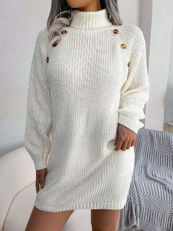 Reylene - Robe Mini - Confortable - Col roulé - Femmes