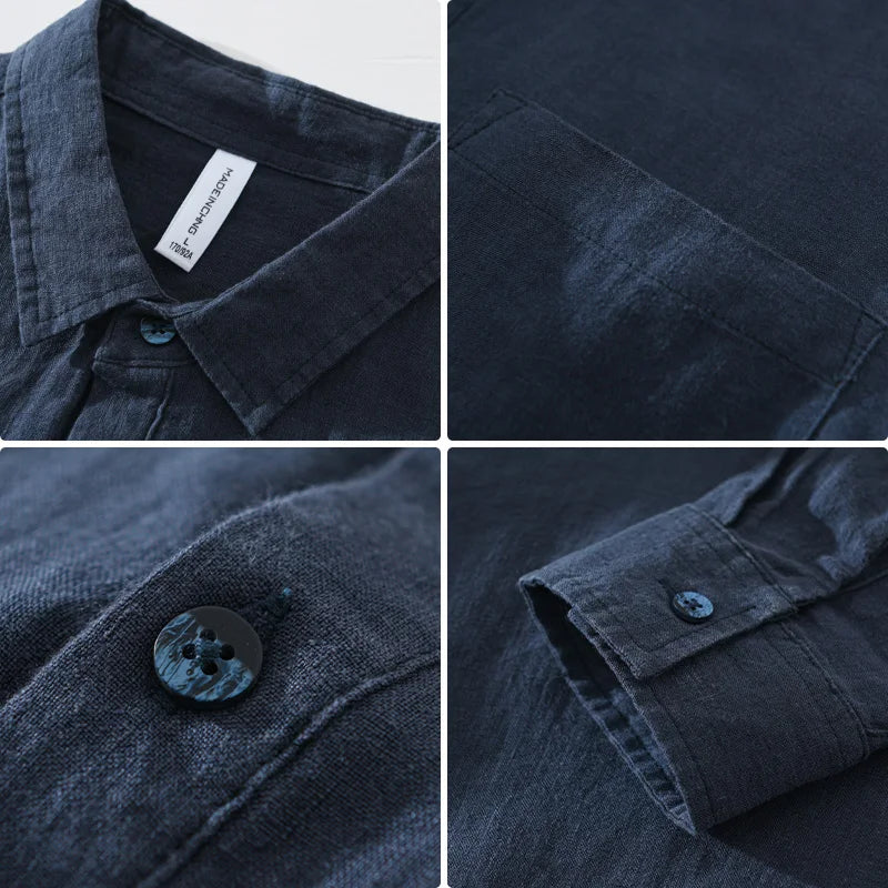 Elliot - Chemise en lin - Confortable - Hommes