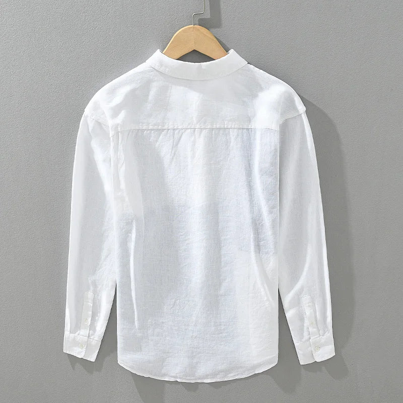 Deacon - Chemise en lin - Patchwork élégant - Hommes