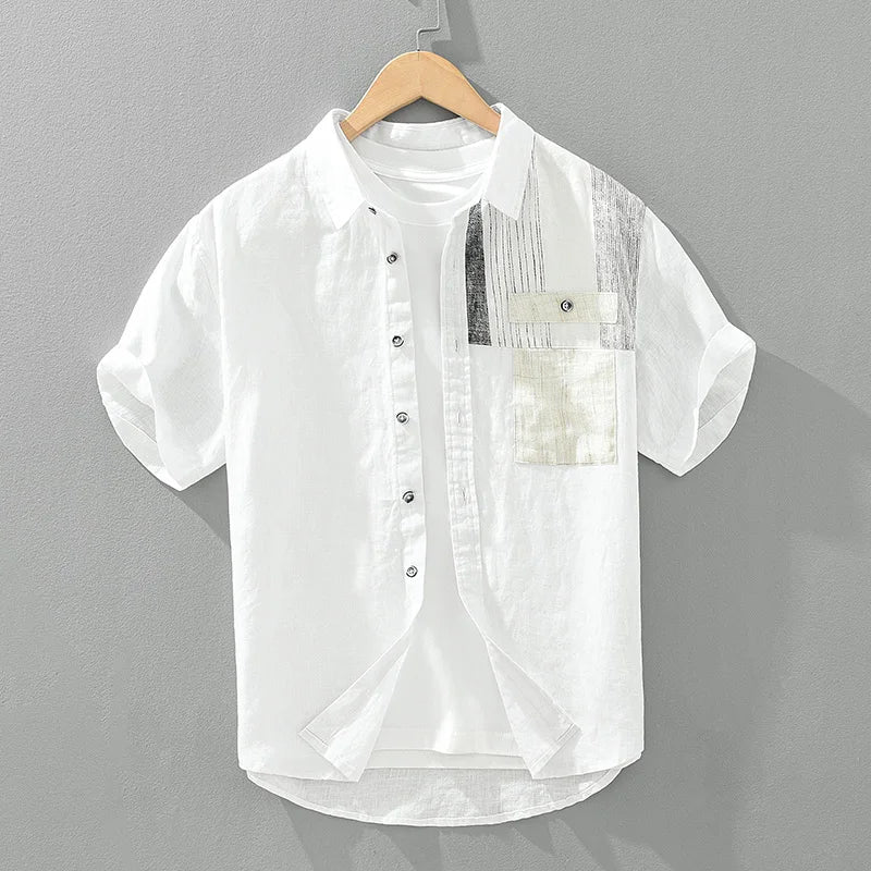 Reid - Chemise en Lin - Décontracté - Hommes
