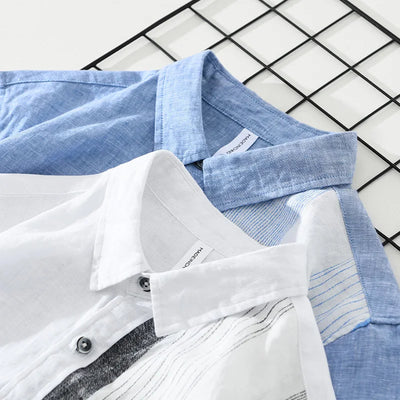 Reid - Chemise en Lin - Décontracté - Hommes