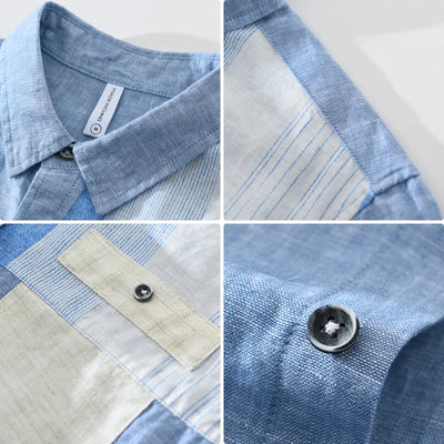 Reid - Chemise en Lin - Décontracté - Hommes