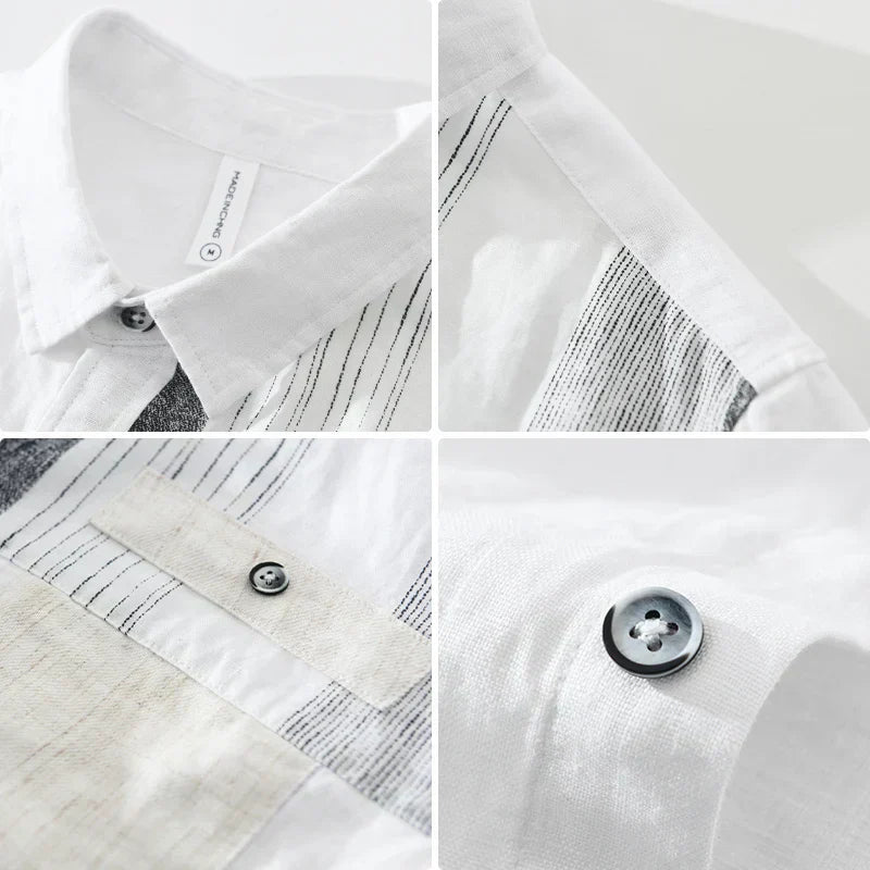 Reid - Chemise en Lin - Décontracté - Hommes