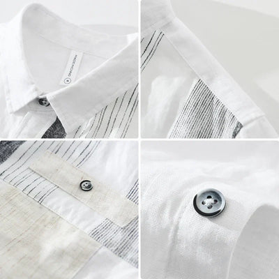 Reid - Chemise en Lin - Décontracté - Hommes