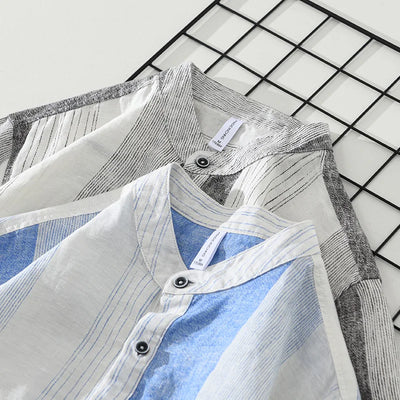 Finnegan - Chemise en Lin - Rayé - Hommes