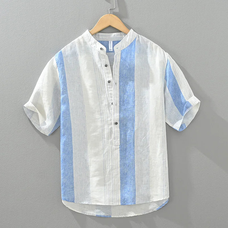 Finnegan - Chemise en Lin - Rayé - Hommes