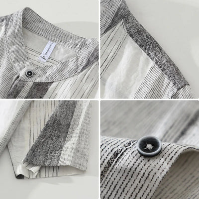 Finnegan - Chemise en Lin - Rayé - Hommes