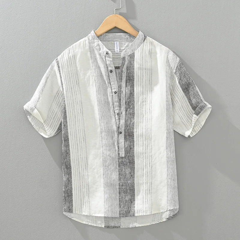 Finnegan - Chemise en Lin - Rayé - Hommes