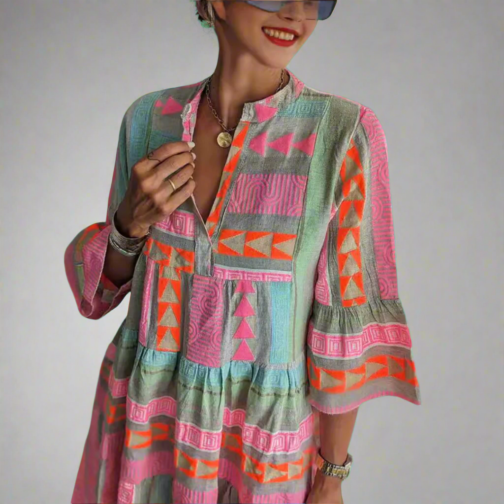 Britta | Robe d'été en coton-lin