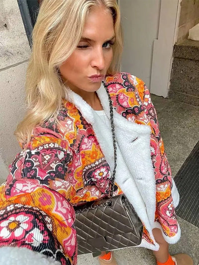 Claire – Manteau À Motif Bohème Pour Un Look Unique