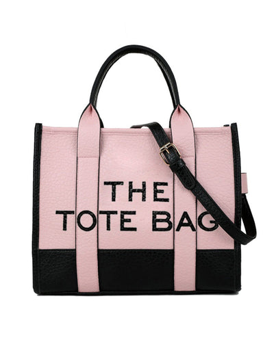 Justine - Sac Fourre-Tout Tendance Avec Coutures Bicolores