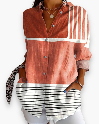 Chemisier imprimé chic femme | Style raffiné