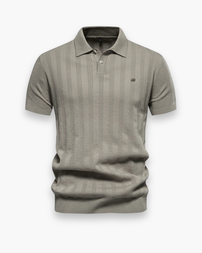 Polo élégant côtelé pour homme | Flatteur et respirant