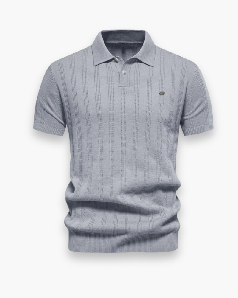 Polo élégant côtelé pour homme | Flatteur et respirant