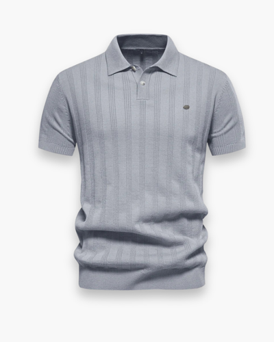Polo élégant côtelé pour homme | Flatteur et respirant