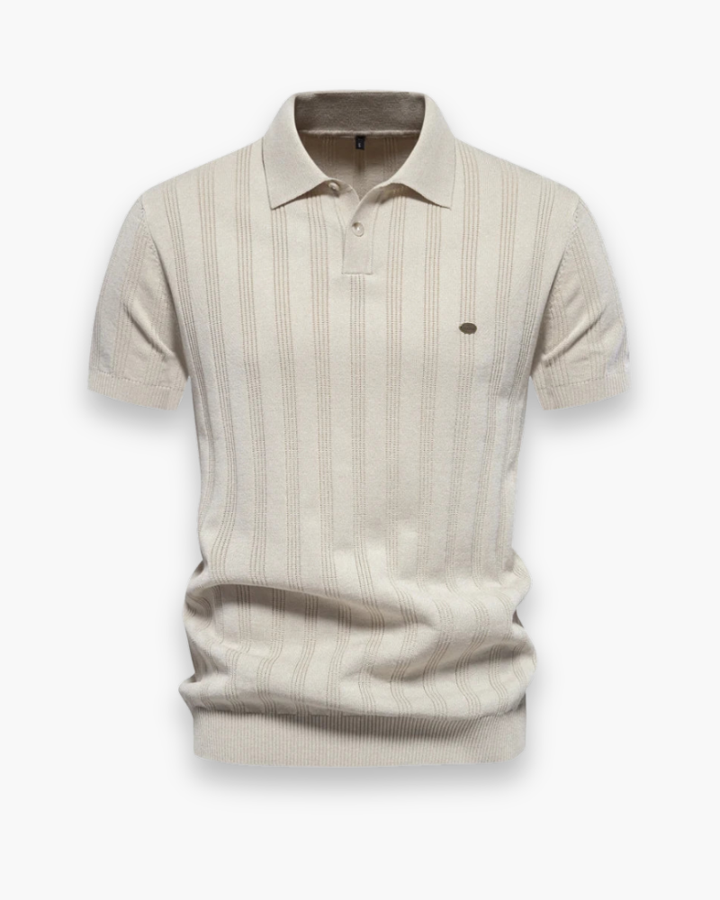Polo élégant côtelé pour homme | Flatteur et respirant