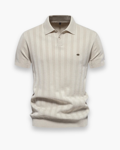Polo élégant côtelé pour homme | Flatteur et respirant