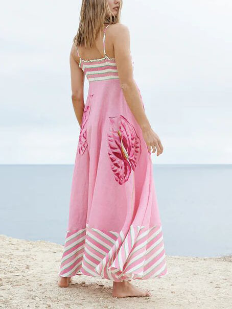 Edmonton Essence™ | Fluid Pink Midi Dress