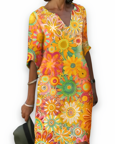 Robe d’été imprimée pour femme | Élégante