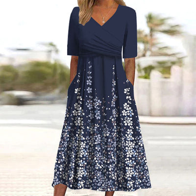 Susannah | Robe maxi élégante avec détail floral