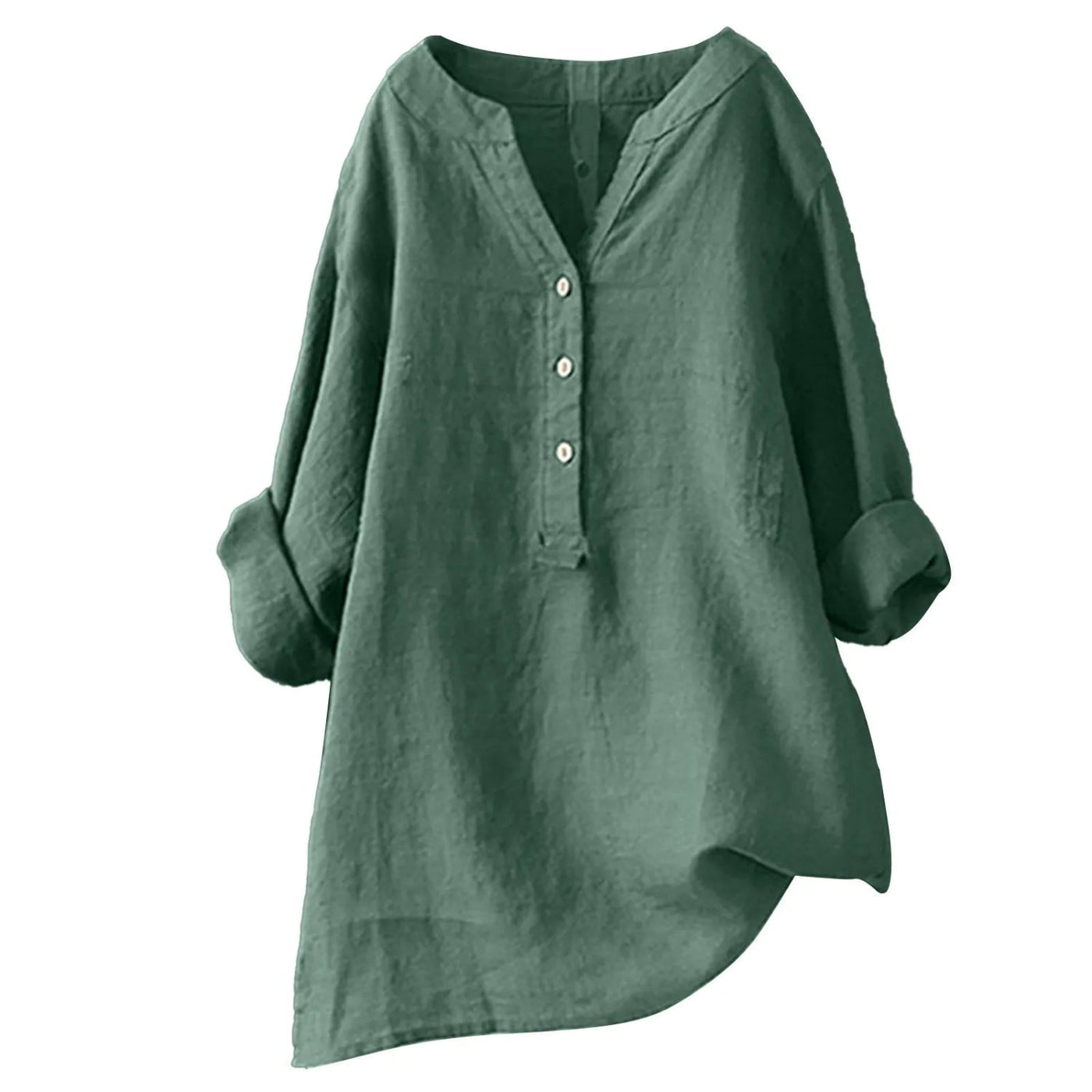 Crimson Light - Blouse Légère Col V Rode