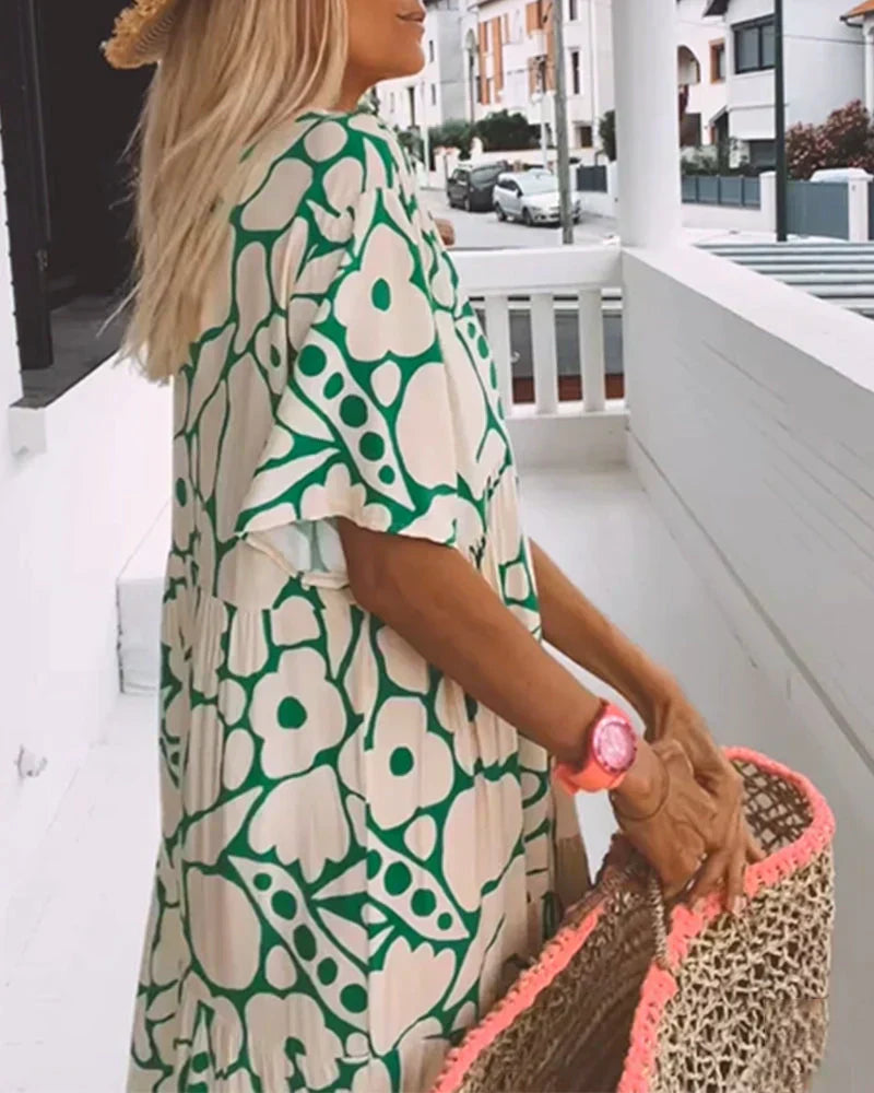 CHRISTINE – Robe Maxi Été Élégante