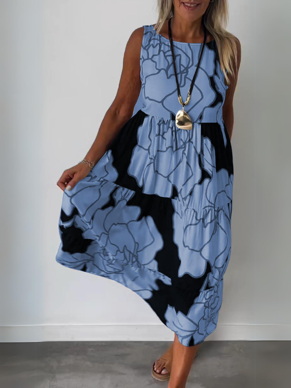 Gwendolyn | Robe maxi élégante sans manches