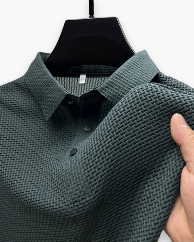 Polo Structuré Moderne pour Homme | Manches Longues