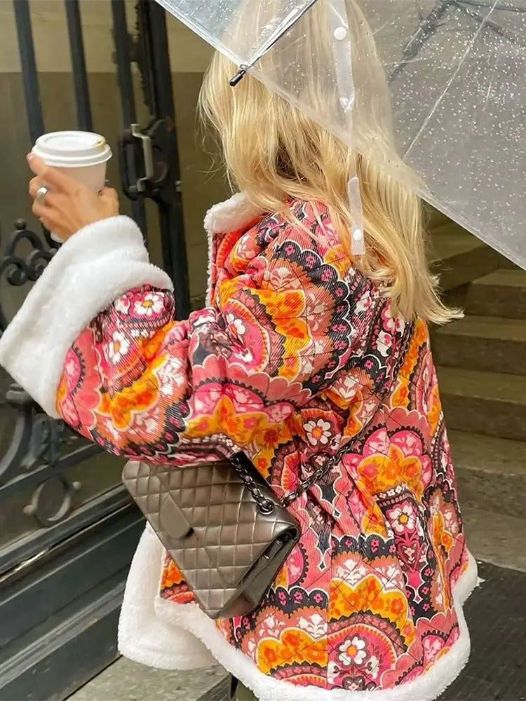 Claire – Manteau À Motif Bohème Pour Un Look Unique