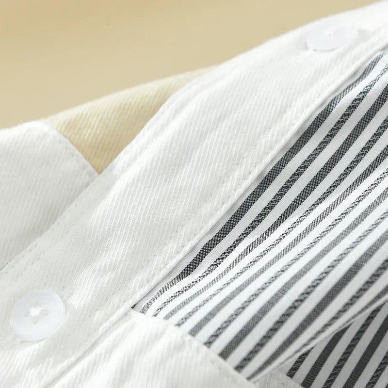 Nathaniel - Chemise Patchwork - Décontracté - Hommes