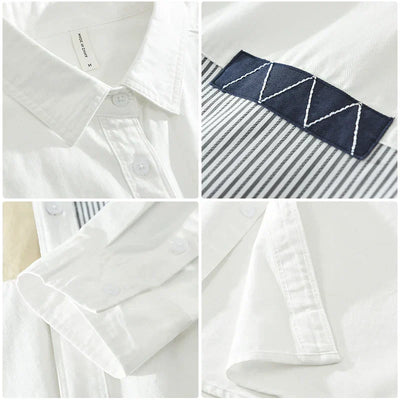 Nathaniel - Chemise Patchwork - Décontracté - Hommes