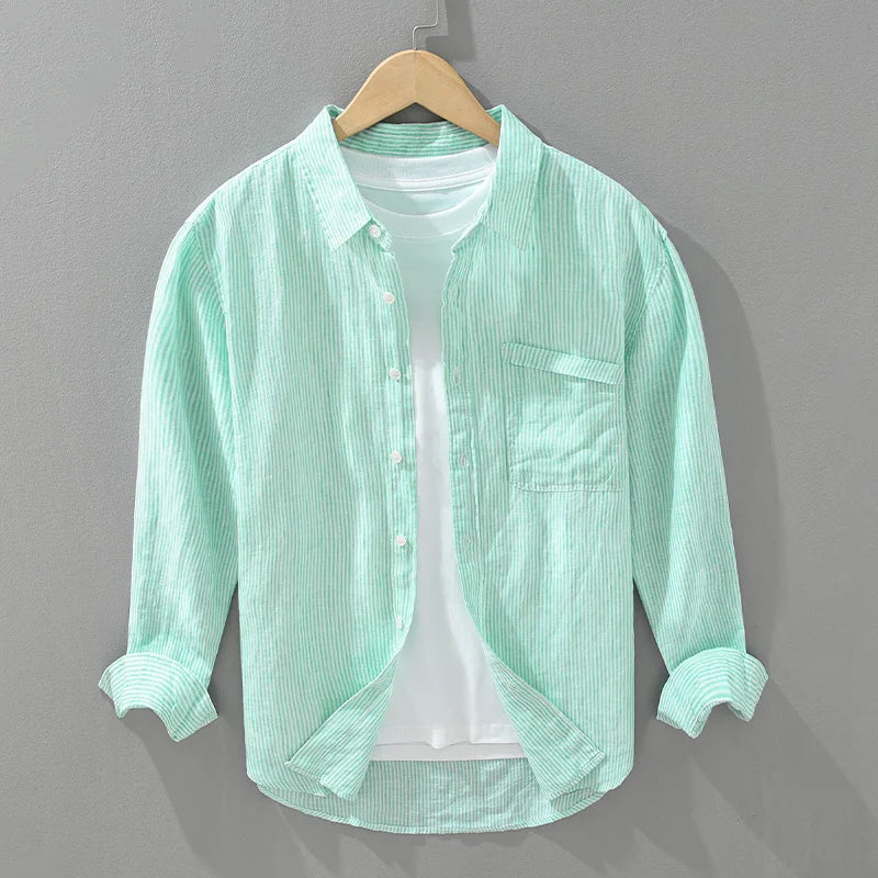 Brice - Chemise en lin - Décontracté - Hommes