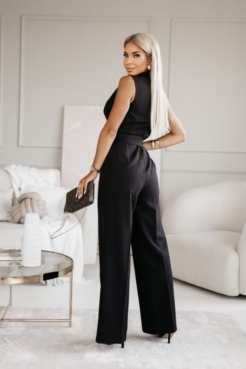 Terilynn - Salopette Festive - Style Drapé Et Pantalons Amples - Femmes