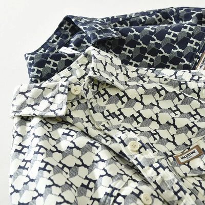 Colton - Chemise avec imprimé lettres - Décontracté - Hommes