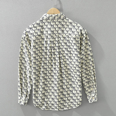 Colton - Chemise avec imprimé lettres - Décontracté - Hommes