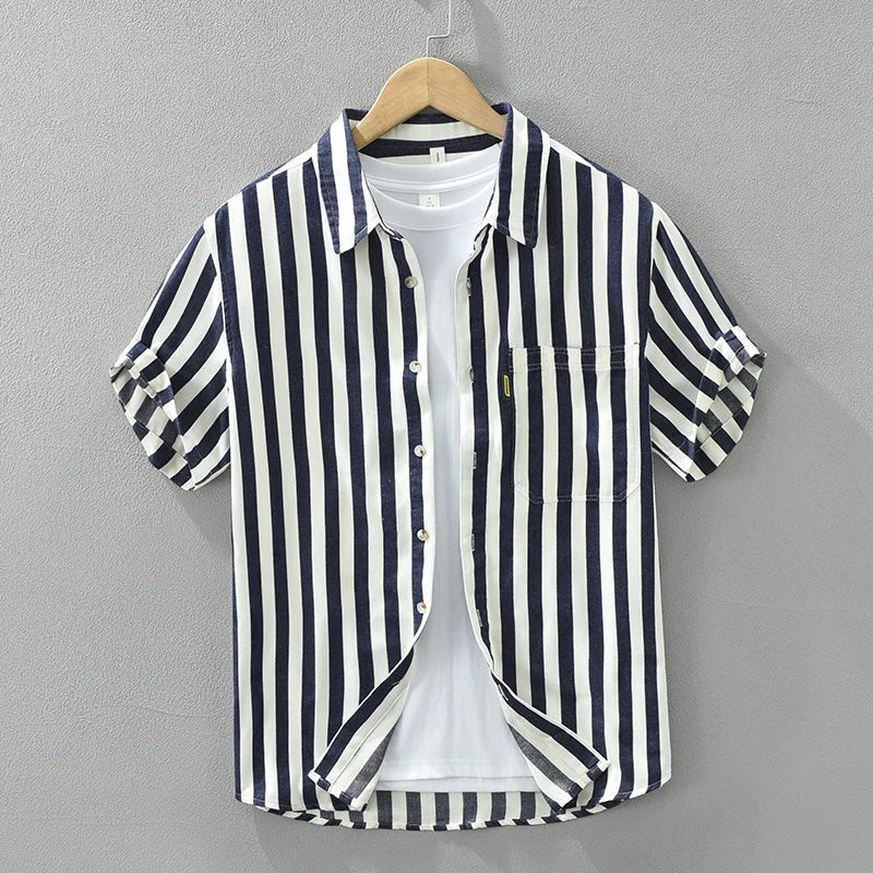 Hunter - Chemise décontractée à rayures - Confortable - Hommes