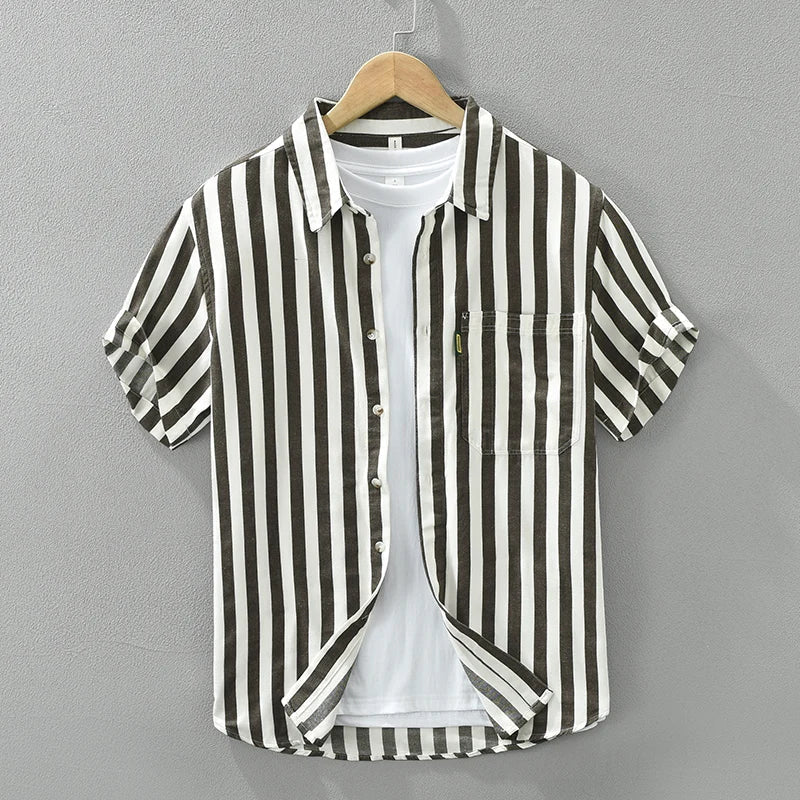 Hunter - Chemise décontractée à rayures - Confortable - Hommes