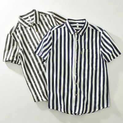Hunter - Chemise décontractée à rayures - Confortable - Hommes