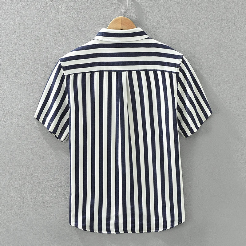 Hunter - Chemise décontractée à rayures - Confortable - Hommes