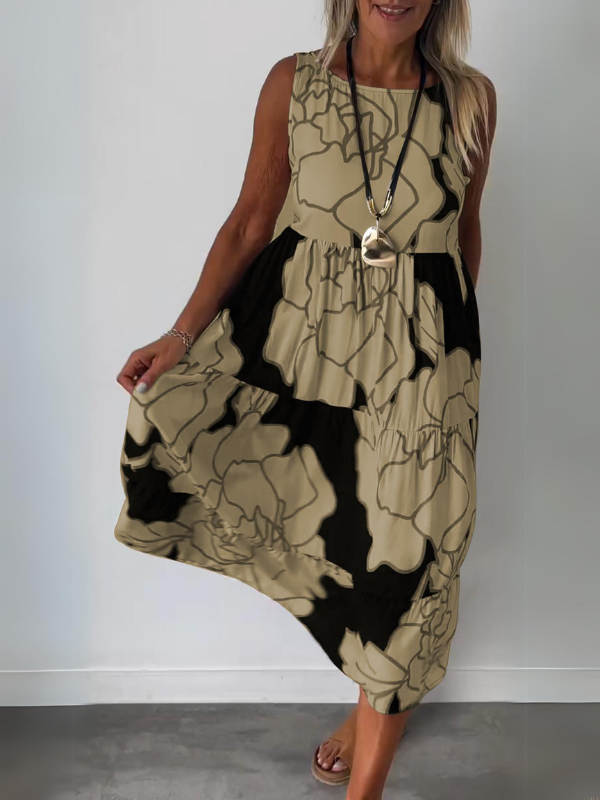 Gwendolyn | Robe maxi élégante sans manches