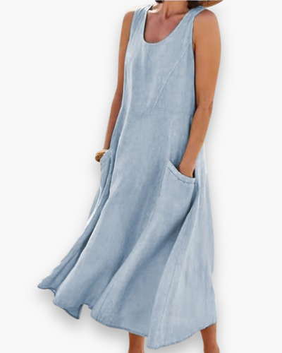 Robe d'été aérée des femmes | MIDI élégant