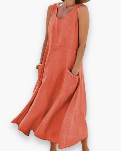 Robe d'été aérée des femmes | MIDI élégant