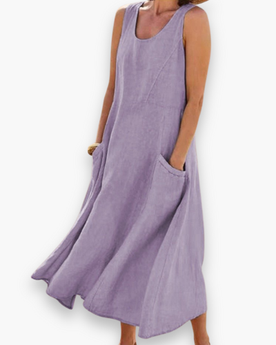 Robe d'été aérée des femmes | MIDI élégant
