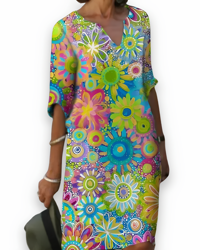 Robe d’été imprimée pour femme | Élégante